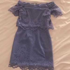 Topshop petite mini off shoulder dress size 0
